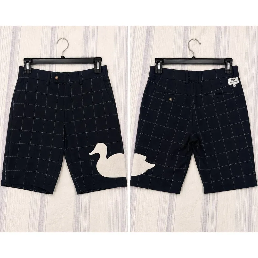 KOE x Thom Browne Plaid Duck Patch Shorts Men’s M